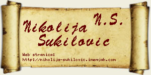 Nikolija Šukilović vizit kartica
